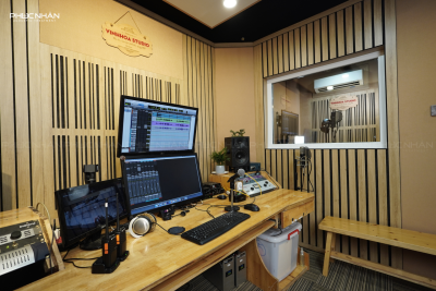 THIẾT KẾ VÀ THI CÔNG PHÒNG THU ÂM VINH HOA STUDIO