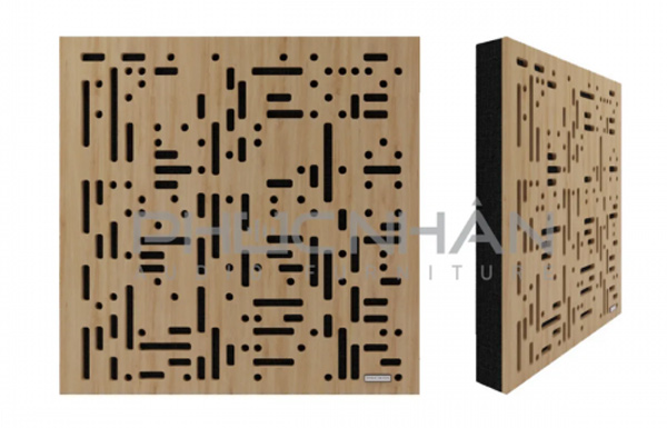 Tấm tiêu âm gỗ được thiết kế với nhiều chất liệu khác nhau, mang lại khả năng tiêu âm tốt